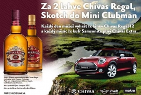 Soutìte s Chivas Regal o Mini Cooper