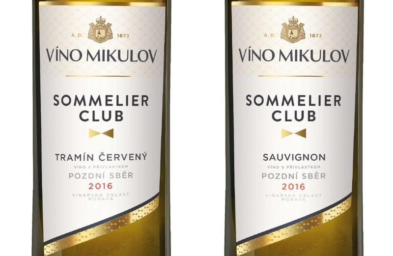 Modernizace etiket řady Sommelier Club od Vína Mikulov