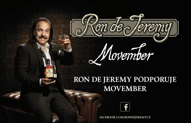 Rum Ron de Jeremy podporuje aktivitu Movember