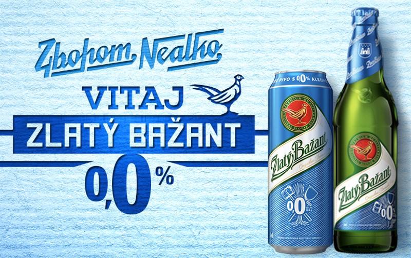 Sbohem Nealko! Teď je tu Zlatý Bažant 0,0%