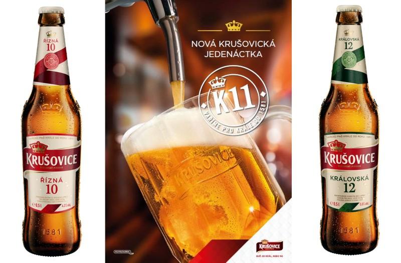 Krušovice představují nový ležák K11, změnu designu a názvů piv