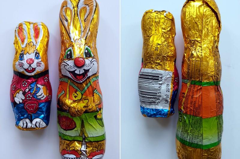 Pozor na velikonoční figurky z falešné čokolády