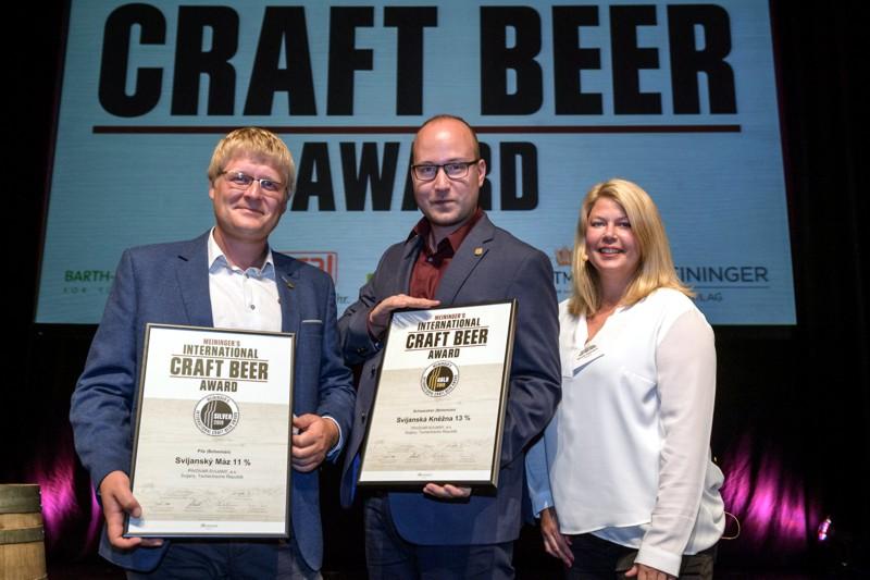 Svijany získaly zlato a stříbro na International Craft Beer Award v Německu