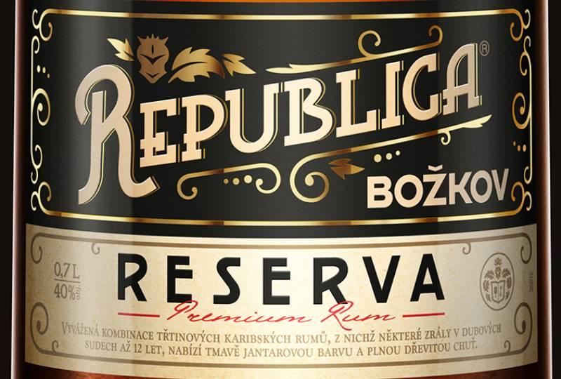 Nový třtinový rum Božkov Republica Reserva