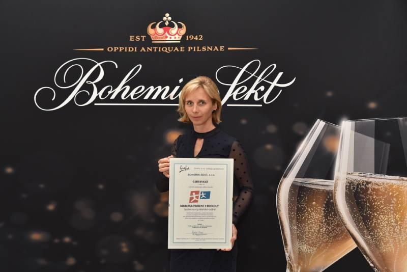 Certifikát Mamma/Parent Friendly pro Bohemia Sekt